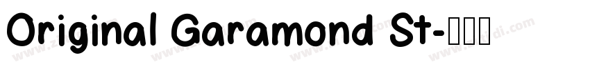 Original Garamond St字体转换